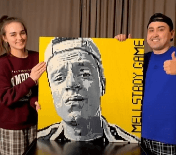 LEGO-портрет Mellstroy Game